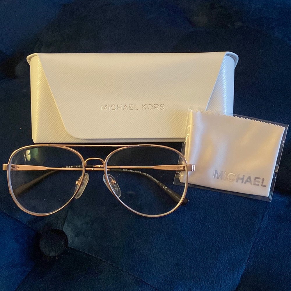 Gently used Michael Kors aviator style glasses in excellent condition.